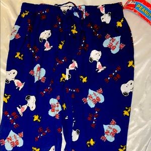 NWT Snoopy Mens Pajama Pants